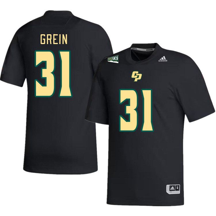 Men-Youth #31 Dustin Grein Cal Poly Mustangs 2023 College Football Jerseys Stitched-Black
